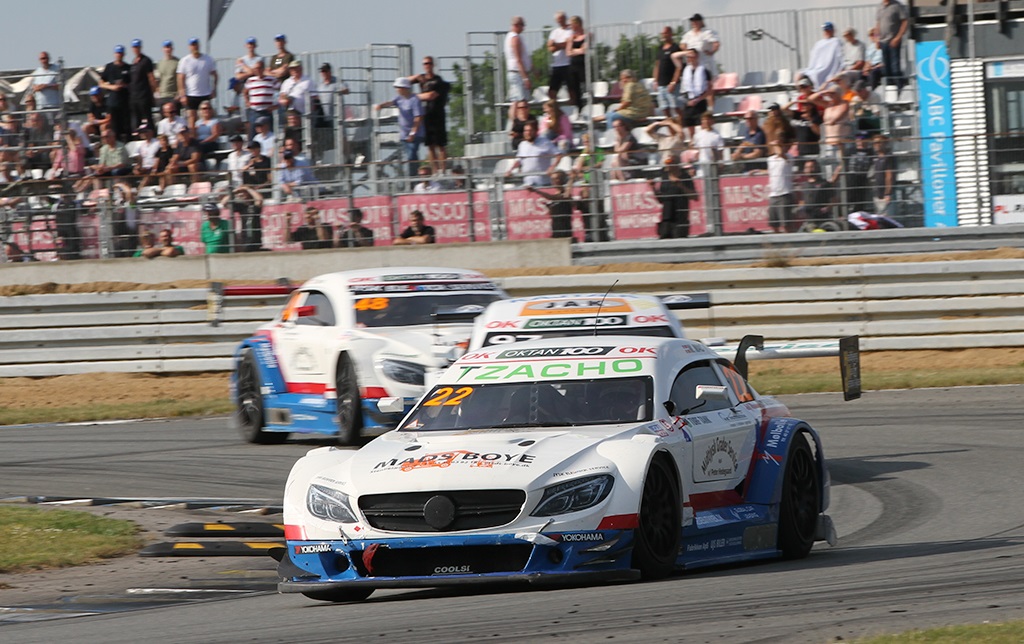 I Super GT Danmark fører Mikkel Mac mesterskabet foran Ole Petersen og Frederik Nymark.
(Foto: Motorsporten.dk)